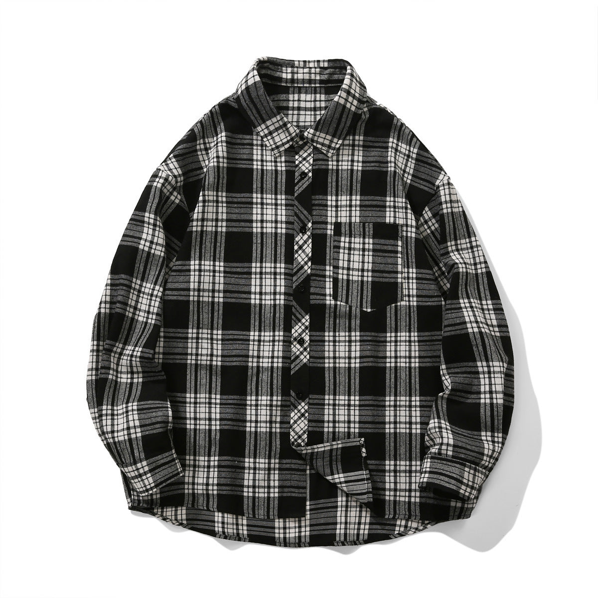 Men Spring And Autumn Loose Casual Bottoming Shirt Coat